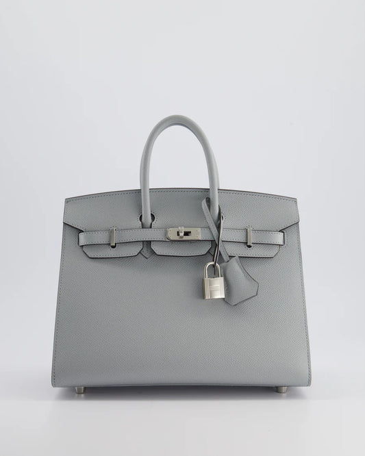 Hermès Birkin 25 Sellier in Bleu Glacier Epsom